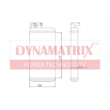 DR70220 DYNAMATRIX Теплообмінник обігрів салону