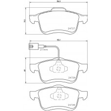 FK20063 KAISHIN Комплект гальмівних колодок дисковий гальм