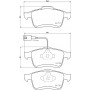 FK20063 KAISHIN Комплект гальмівних колодок дисковий гальм