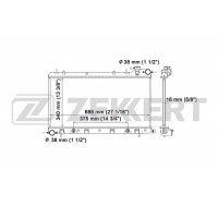 MK-1107 ZEKKERT Радіатор охолодження двигуна