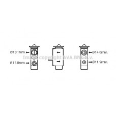 FD1492 AVA QUALITY COOLING Розширювальний клапан кондиціонера