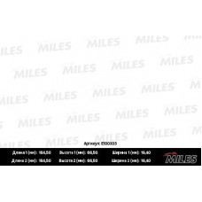 E100303 MILES КомплеК т гальмівних колодок, дискове гальмо