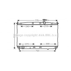 HY2173 AVA QUALITY COOLING Радіатор охолодження двигуна