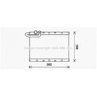 PEV405 AVA QUALITY COOLING Випарник кондиціонера
