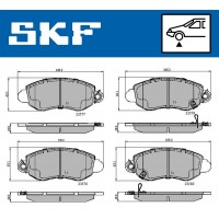 VKBP 80489 A SKF Комплект гальмівних колодок дисковий гальм