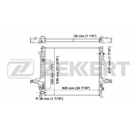 MK-1235 ZEKKERT Радіатор охолодження двигуна