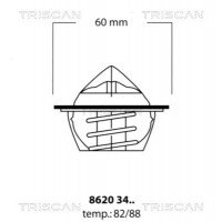 8620 3488 TRISCAN Термостат охолоджувальна рідина