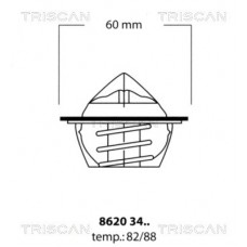 8620 3488 TRISCAN Термостат охолоджувальна рідина