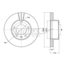TX 70-91 TOMEX Brakes Гальмівний диск