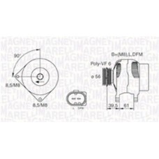 063731394010 MAGNETI MARELLI Генератор