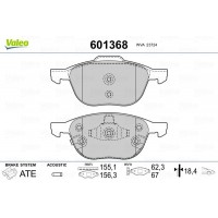 601368 VALEO Комплект гальмівних колодок дисковий гальм
