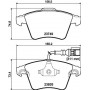 8DB 355 011-621 HELLA PAGID Комплект гальмівних колодок дисковий гальм