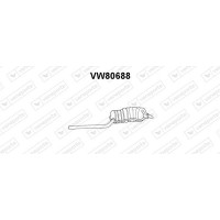 VW80688 VENEPORTE Глушник вихлопних газів кінцевий