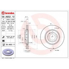 09.A652.11 BREMBO Гальмівний диск