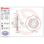09.A652.10 BREMBO Гальмівний диск