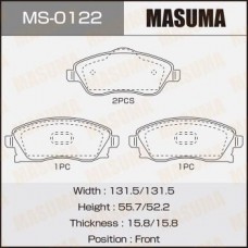 MS-0122 MASUMA Комплект гальмівних колодок
