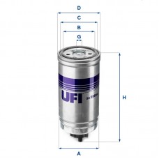 24.399.00 UFI Паливний фільтр
