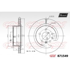 871549 MAXTECH Гальмівний диск