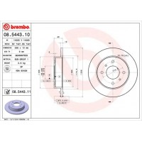 08.5443.11 BREMBO Гальмівний диск