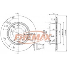 BD0187 FREMAX BRAKE DISC HIGH CARBON