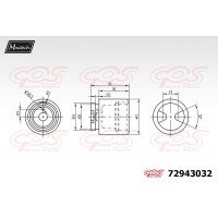 72943032 MAXTECH Поршень корпус скоби гальма
