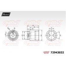 72943032 MAXTECH Поршень корпус скоби гальма