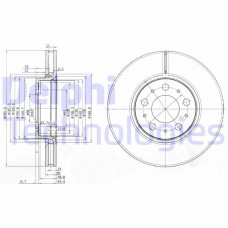 BG3513C DELPHI Гальмівний диск