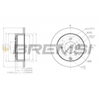 CD7945S BREMSI Гальмівний диск
