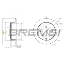 CD7945S BREMSI Гальмівний диск