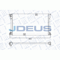 M-0230790 JDEUS Радіатор охолодження двигуна