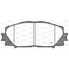BPA1224.00 OPEN PARTS КомплеК т гальмівних колодок, дискове гальмо