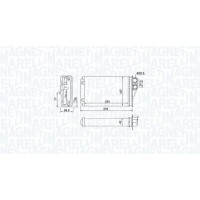 350218461000 MAGNETI MARELLI Теплообмінник обігрів салону