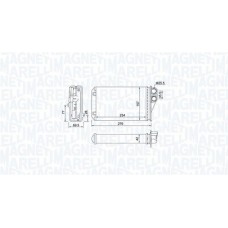 350218461000 MAGNETI MARELLI Теплообмінник обігрів салону