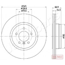 DP-0126C JAPANPARTS Гальмівний диск