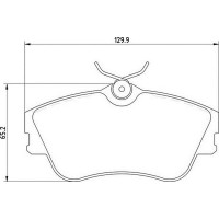 363710205072 MAGNETI MARELLI Комплект гальмівних колодок дисковий гальм