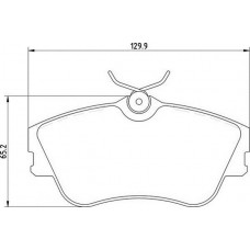 363710205072 MAGNETI MARELLI Комплект гальмівних колодок дисковий гальм