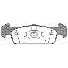 BPA1540.10 OPEN PARTS Комплект гальмівних колодок дисковий гальм