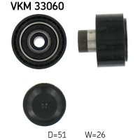 VKM 33060 SKF Паразитный / ведущий ролик, Поліклиновий ремінь