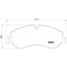 P 24 152 BREMBO КомплеК т гальмівних колодок, дискове гальмо