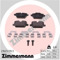 23623.170.3 ZIMMERMANN Комплект гальмівних колодок дисковий гальм
