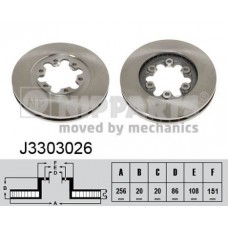 J3303026 NIPPARTS Гальмівний диск