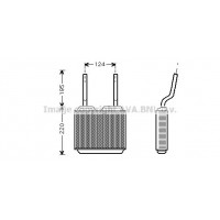 OL6132 AVA QUALITY COOLING Теплообмінник обігрів салону
