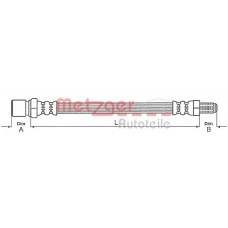 4114654 METZGER Гальмівний шланг