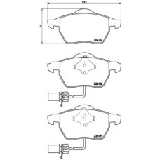 P 85 085X BREMBO Комплект гальмівних колодок дисковий гальм