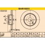 BAR10251 BARUM Гальмівний диск
