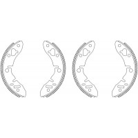 MSK003 MINTEX Комплект гальмівних колодок