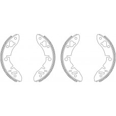 MSK003 MINTEX Комплект гальмівних колодок