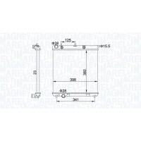 350213153700 MAGNETI MARELLI Радіатор охолодження двигуна
