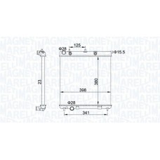 350213153700 MAGNETI MARELLI Радіатор охолодження двигуна