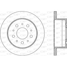 BDA2176.10 OPEN PARTS Гальмівний диск
